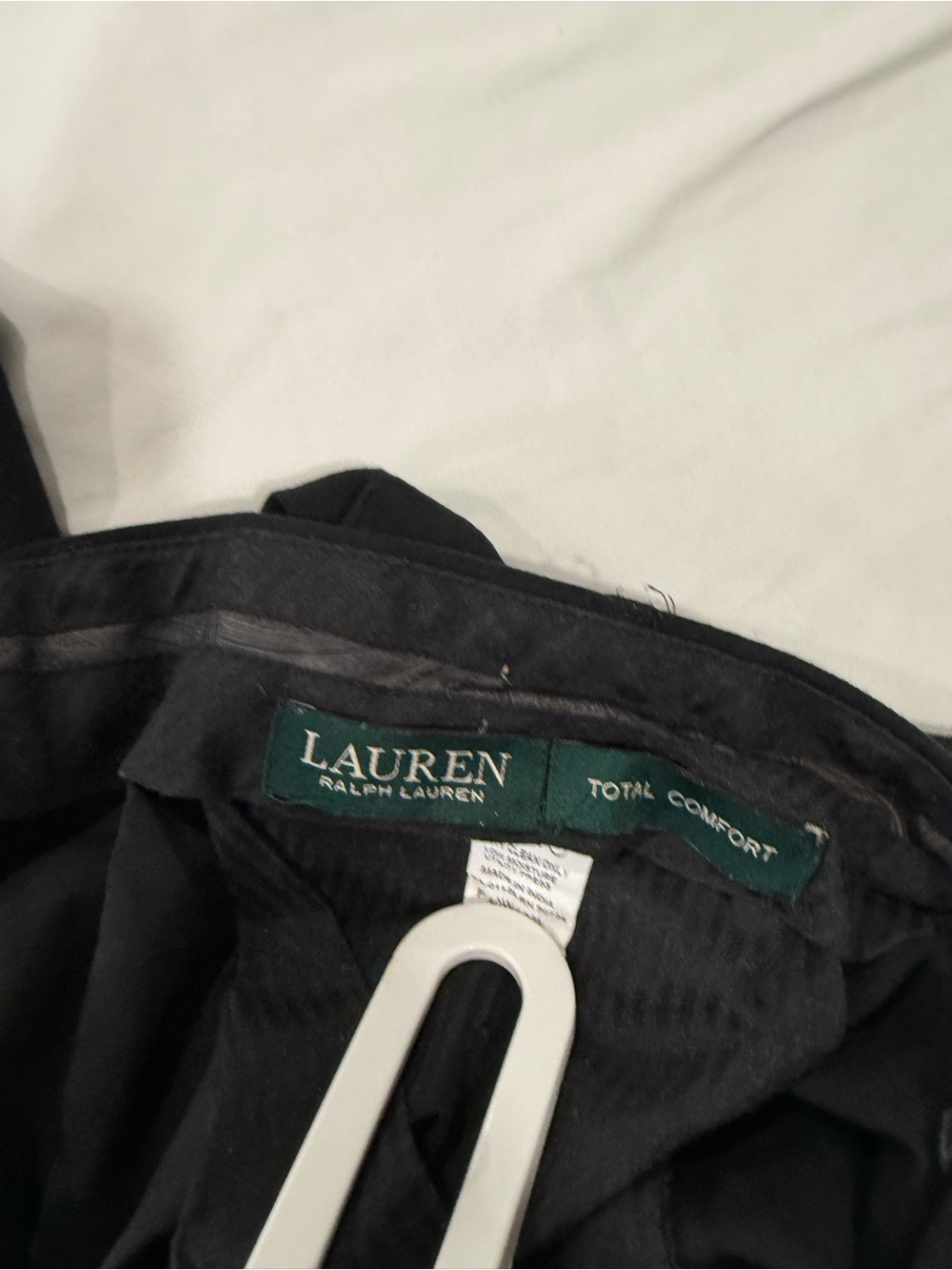 Ralph Lauren Men's Black Straight-Leg Dress Pants - Picture 4 of 6